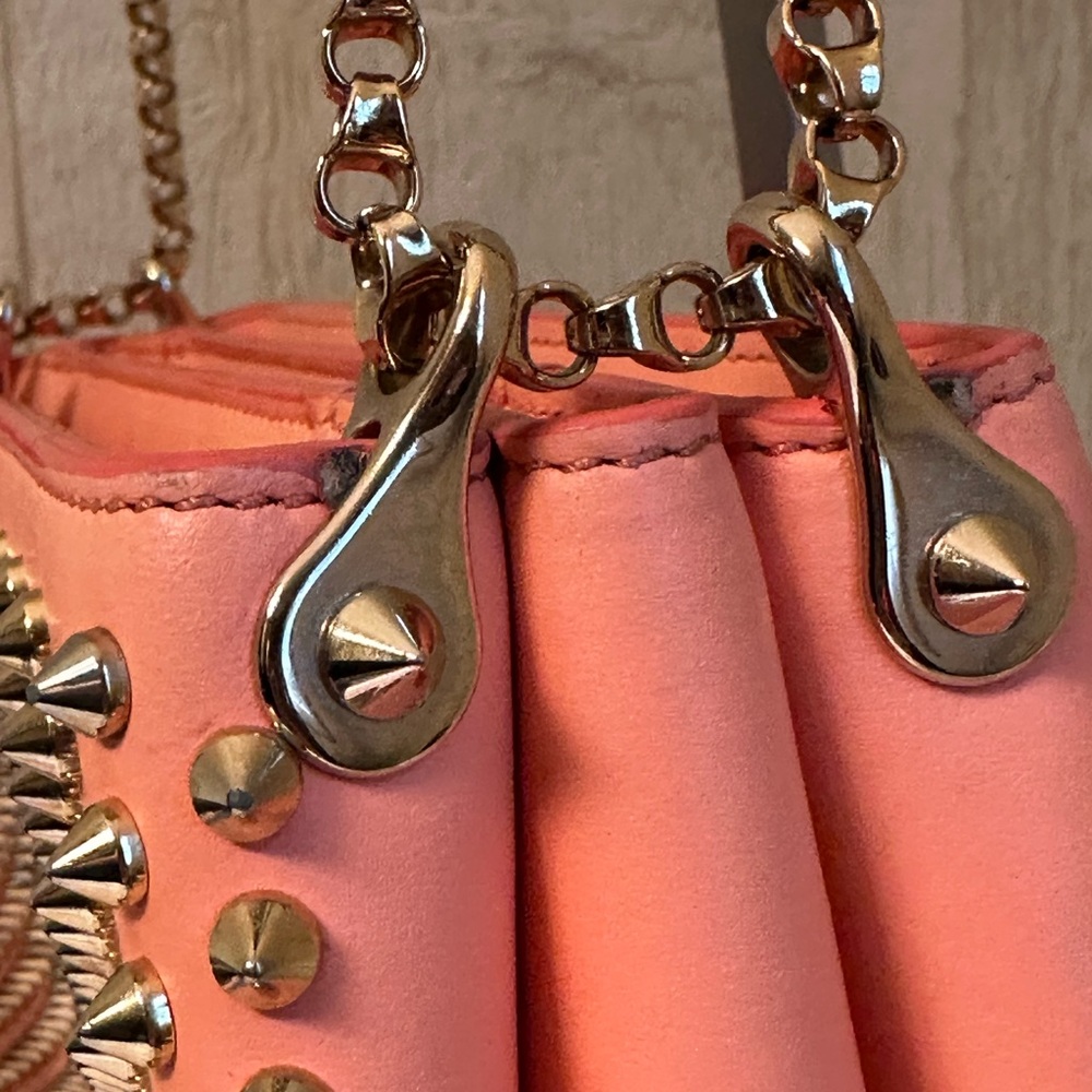 Christian Louboutin Tribouli Leather Handbag in Coral/Peach - Picture 6 of 15